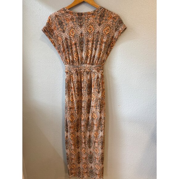 Free People Farrah Dress Maxi Boho Short Sleeve Size S - Picture 5 of 6